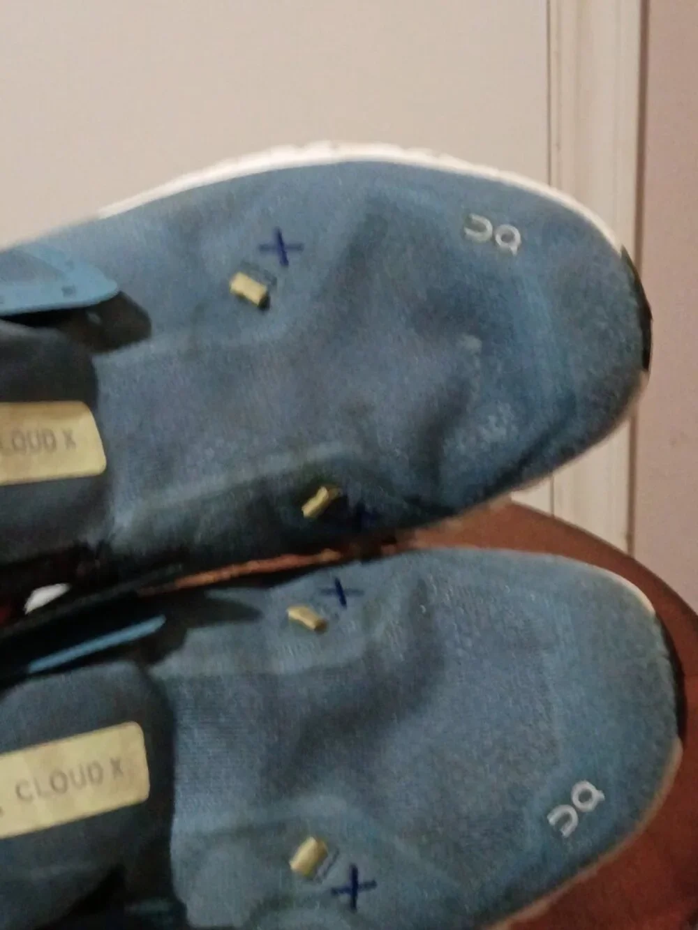 On Cloud X 3 Mens Size 10.5 Pewter Blue Running Shoes Sneakers CloudTec 60.98255